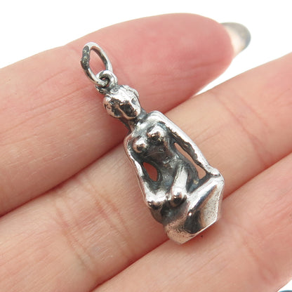 VISCANDIA SCHOMACKER 925S Sterling Silver Vintage Denmark Mermaid Charm Pendant