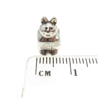 PANDORA 925 Sterling Silver Kitty Cat Bead Charm