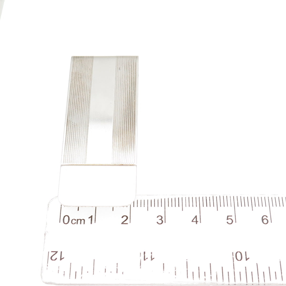 TIFFANY & CO. 925 Sterling Silver Vintage Ribbed Money Clip