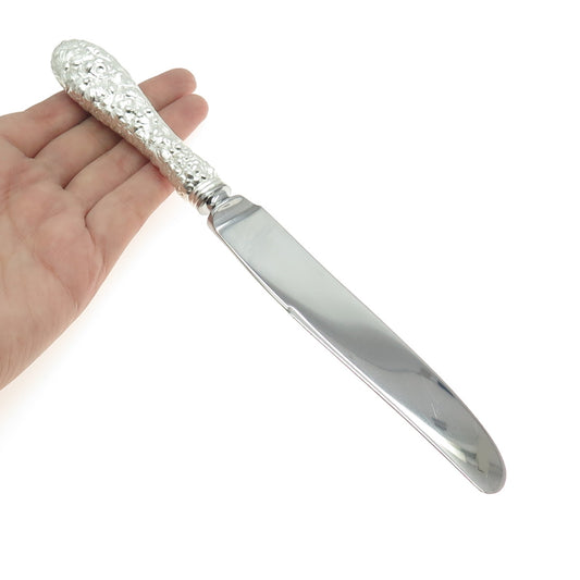 THE STIEFF CO. 925 Sterling Silver & Steel Antique Victorian 1892 Rose Knife