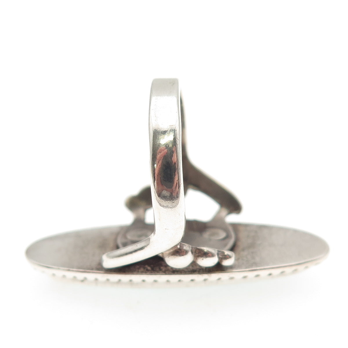 Pacific Jewelry Old Pawn 925 Sterling Silver Vintage Turquoise Ring Size 5.75