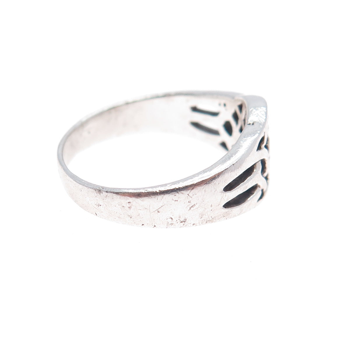 925 Sterling Silver Vintage Celtic Knot Ring Size 7.25