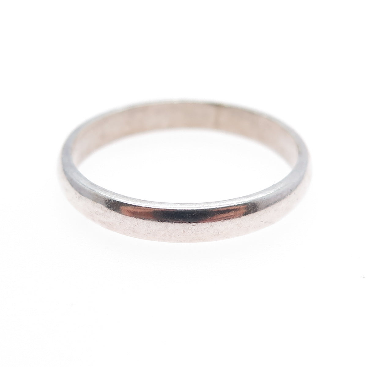 925 Sterling Silver Vintage Classic Wedding Band Ring Size 9.25
