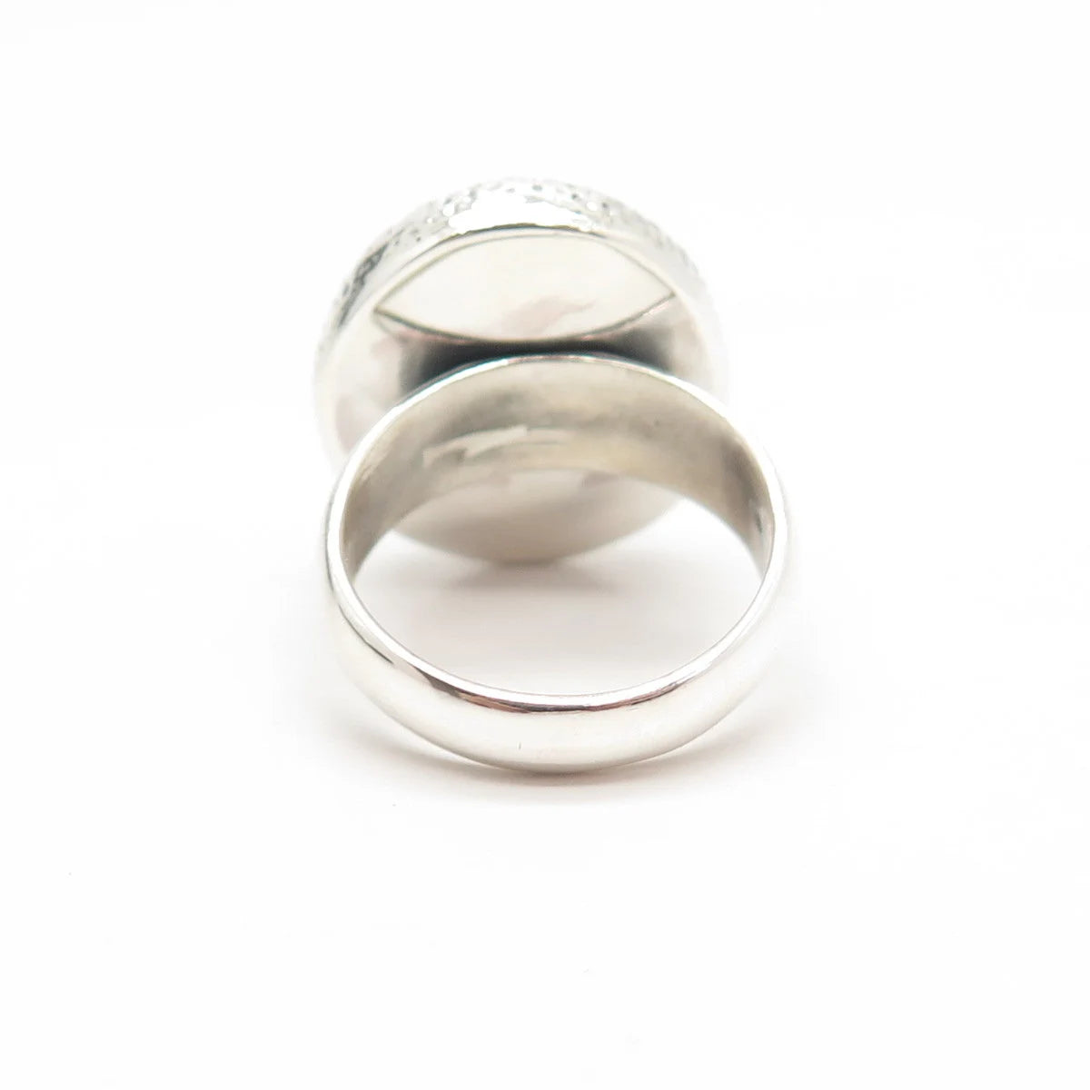 925 Sterling Silver Vintage Italy Sand Dollar Ring Size 8 1/4