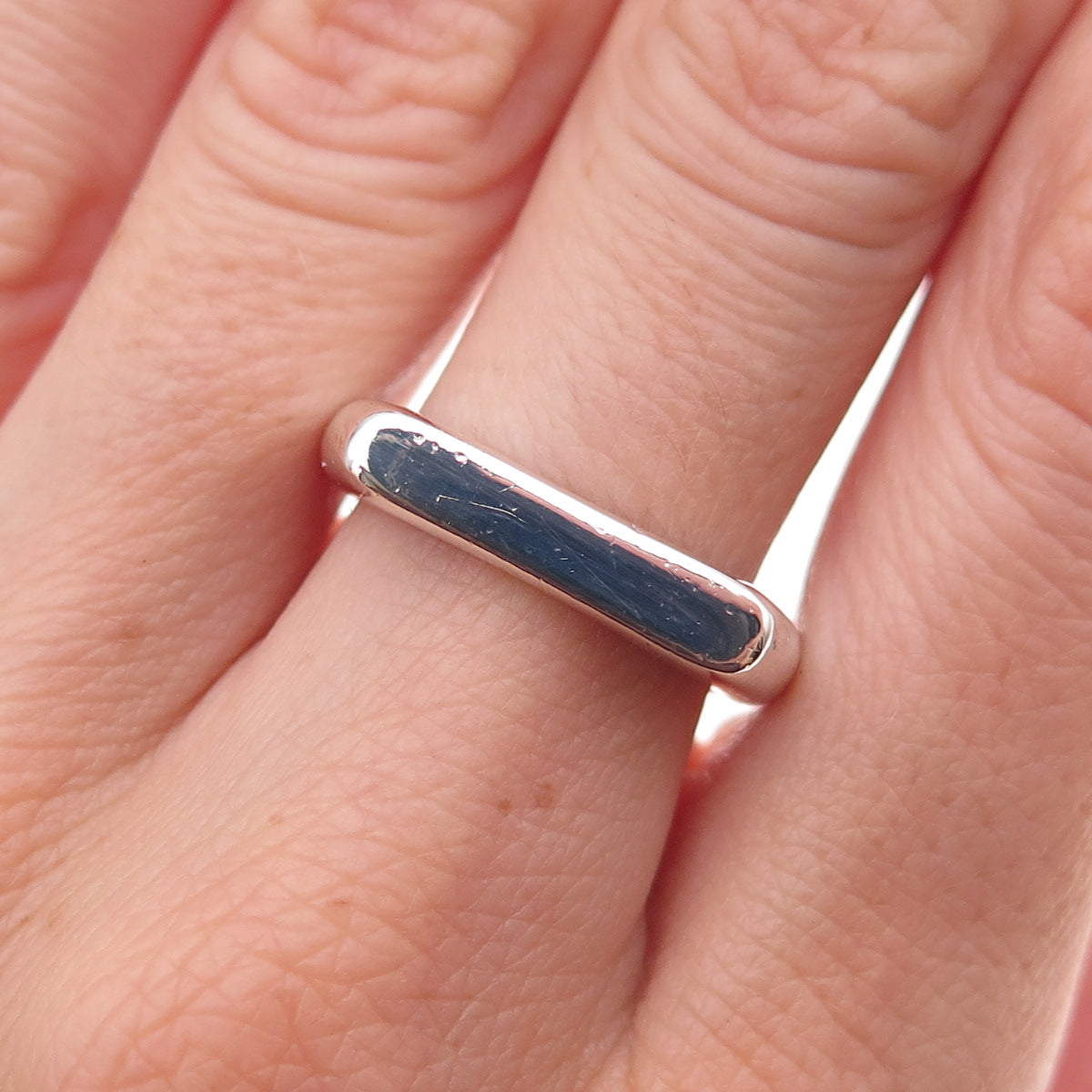 Silpada 925 Sterling Silver Vintage Bar Ring Size 7.25