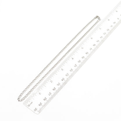 925 Sterling Silver Italy Cuban Chain Necklace 16"
