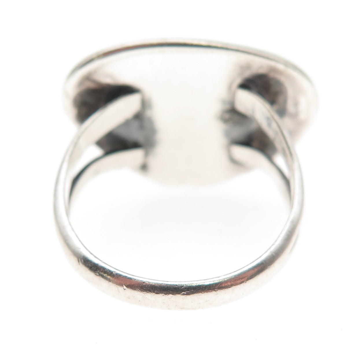 Old Pawn 925 Sterling Silver Vintage Southwestern Turquoise Tribal Ring Size 8.5