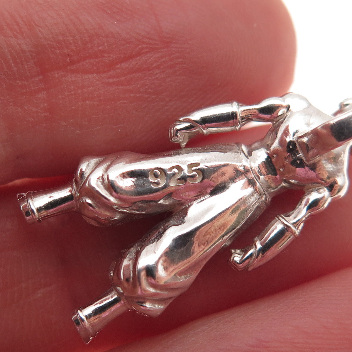 925 Sterling Silver Vintage Majin Buu Cartoon Character 3D Slide Charm Pendant