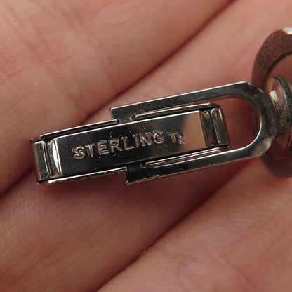 925 Sterling Silver Vintage T2 Modernist Cufflinks
