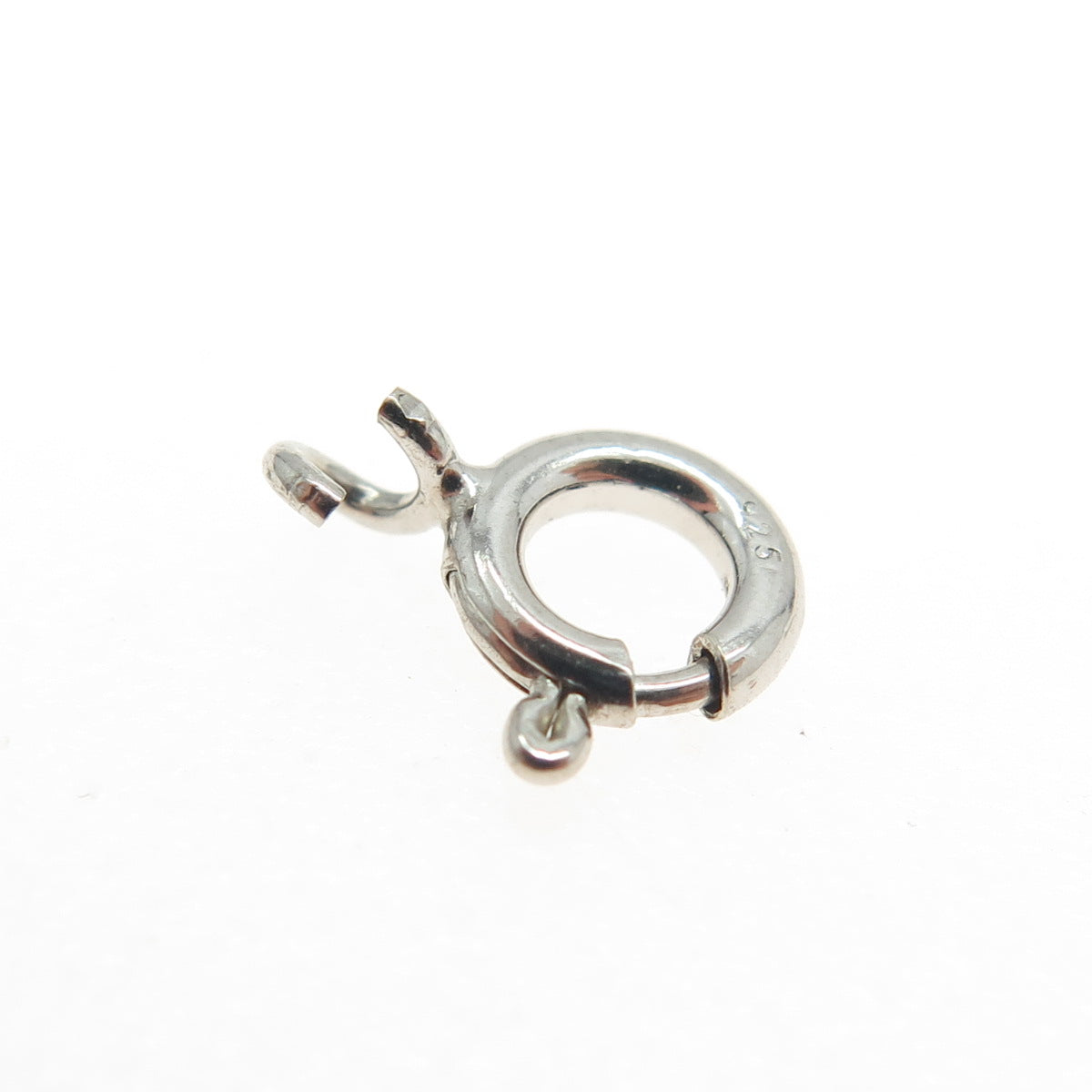 925 Sterling Silver SET of 5 Spring Ring Lock Clasps For Bracelet & Necklace