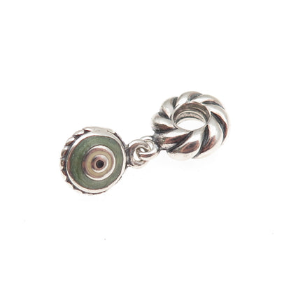 PANDORA 925 Sterling Silver Enamel Evil Eye Dangle Charm