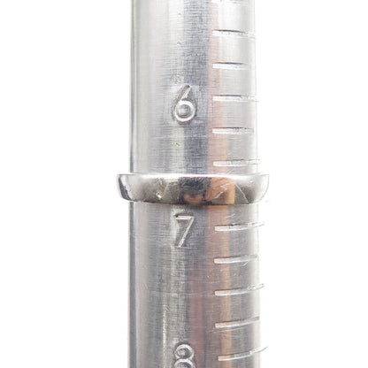 925 Sterling Silver Vintage Real Marquise-Cut Opal Bypass Ring Size 6.75