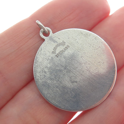 ROSECRAFT 925 Sterling Silver Vintage "Washington DC" US Capitol Charm Pendant