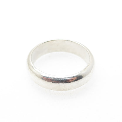 NLP TNC INC 925 Sterling Silver Vintage Classic Wedding Band Ring Size 9.75