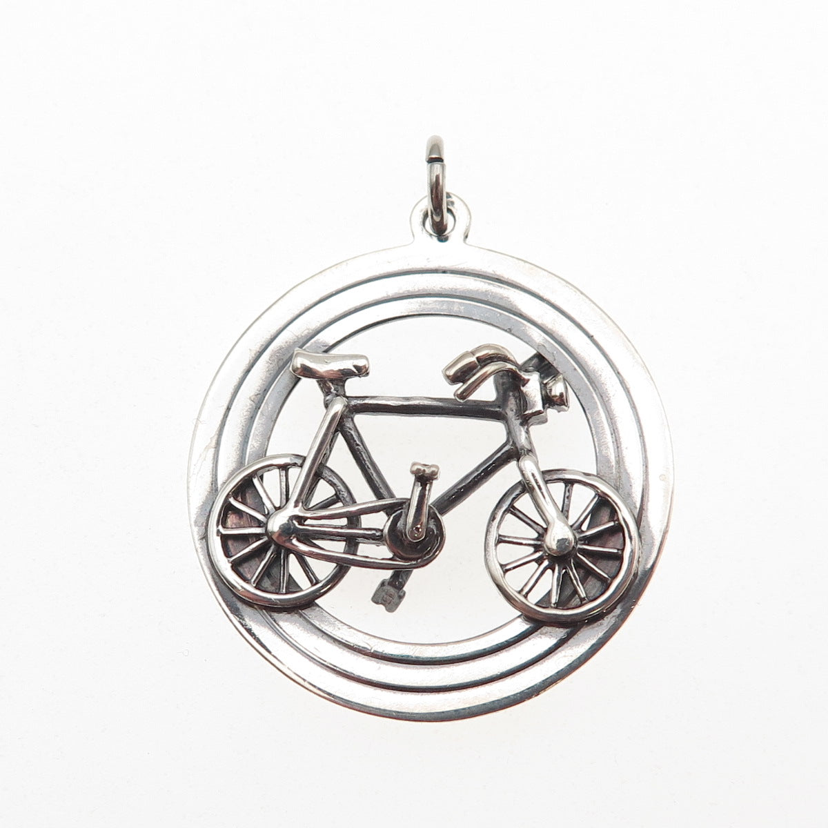 Payton Pepper & Sons 925 Sterling Silver Vintage 1964 Birmingham Bicycle Pendant