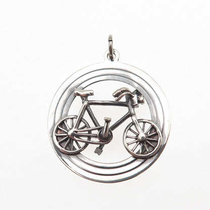 Payton Pepper & Sons 925 Sterling Silver Vintage 1964 Birmingham Bicycle Pendant