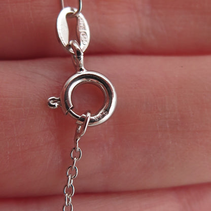 Pianegonda 925 Sterling Silver Italy Multi-Disc Cable Chain Necklace 18"