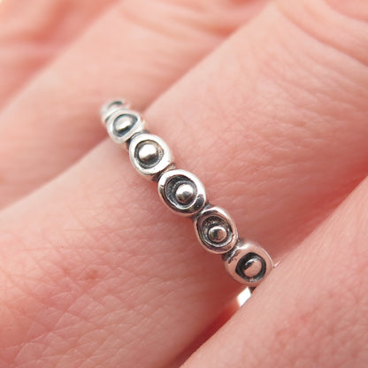 PANDORA 925 Sterling Silver Celebration Band Ring Size 7.5