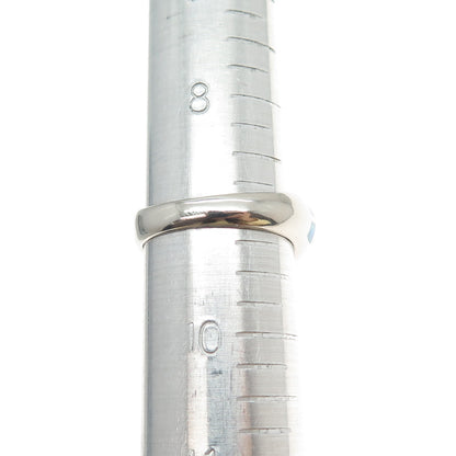 FD FELICIA DESIGN 925 Sterling Silver Vintage Real Opal Dome Ring Size 9.25