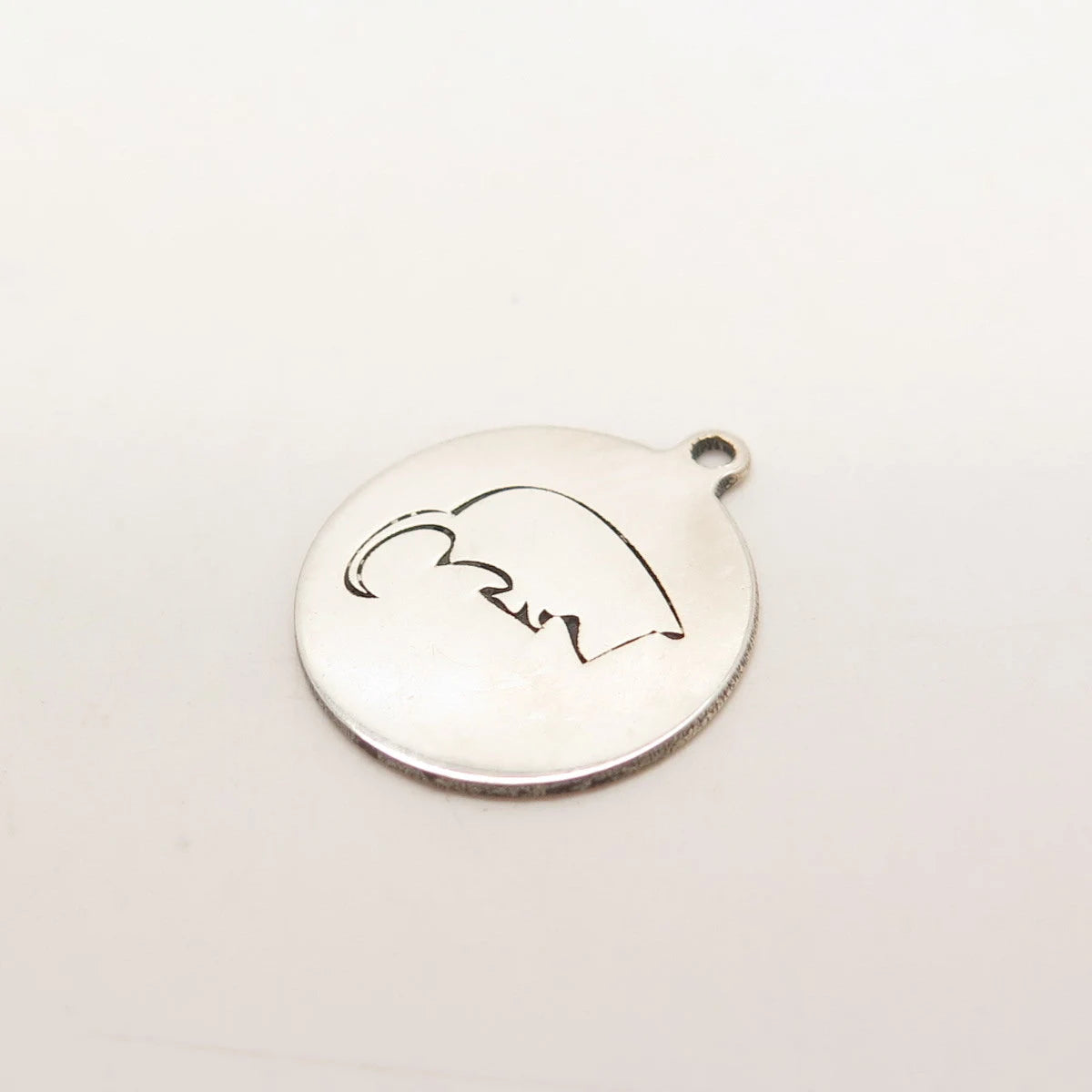 925 Sterling Silver USA Two In Town Mouse Charm Pendant