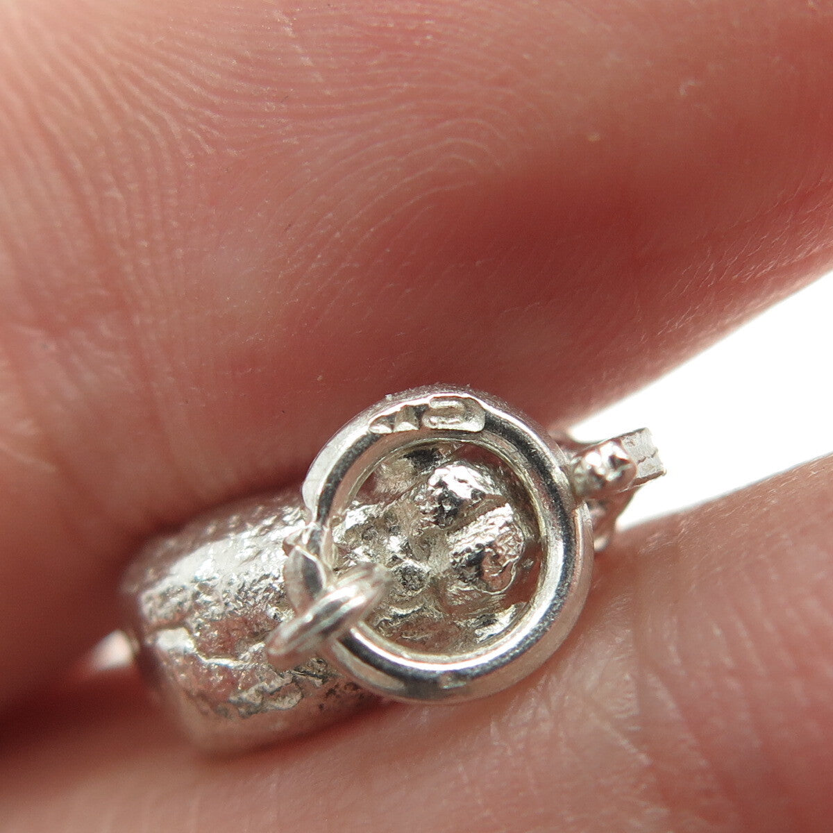 925 Sterling Silver Vintage Elephant Minimalist Charm Pendant