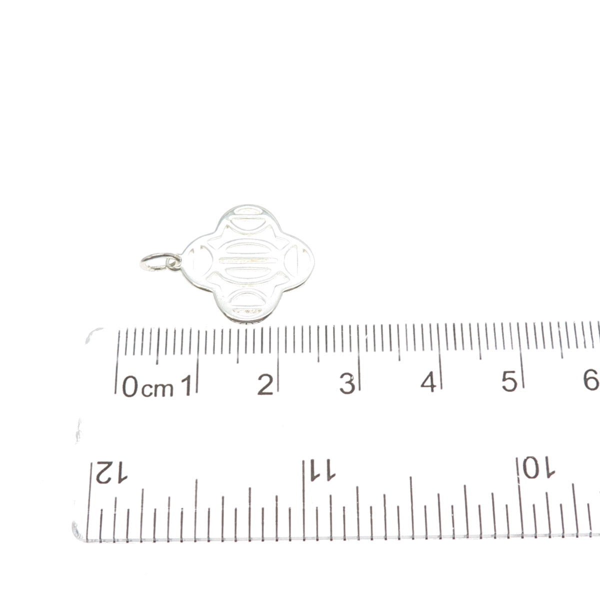 925 Sterling Silver Vintage Ornate Flower Charm Pendant