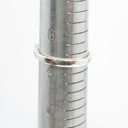 925 Sterling Silver Oval & Heart-Cut Green White C Z Ring Size 8.75