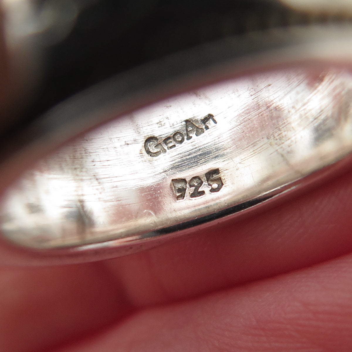 GEOART 925 Sterling Vintage Yichud Unity Star of David Rotating Band Ring Size 6