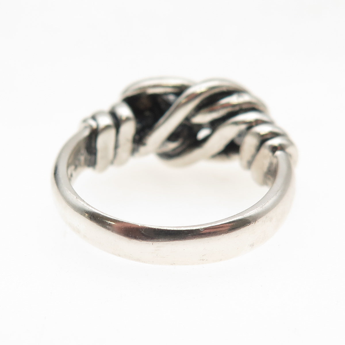 Metropolitan Museum of Art Sterling Silver Vintage Knot Oxidized Ring Size 7.75