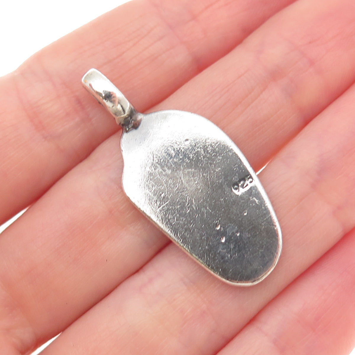 925 Sterling Silver Vintage Real Seahorse Oxidized Charm Pendant