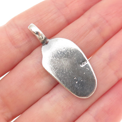 925 Sterling Silver Vintage Real Seahorse Oxidized Charm Pendant