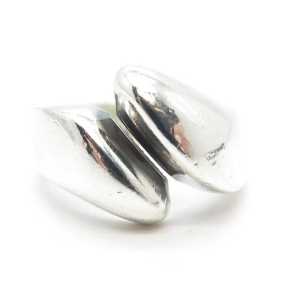 925 Sterling Silver Vintage Ribbed Ring Size 7.5
