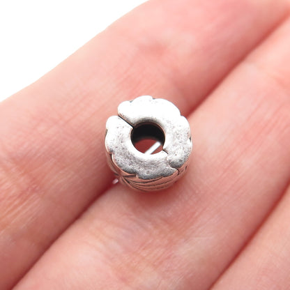 PANDORA 925 Sterling Silver Sunburst Oxidized Clip Charm