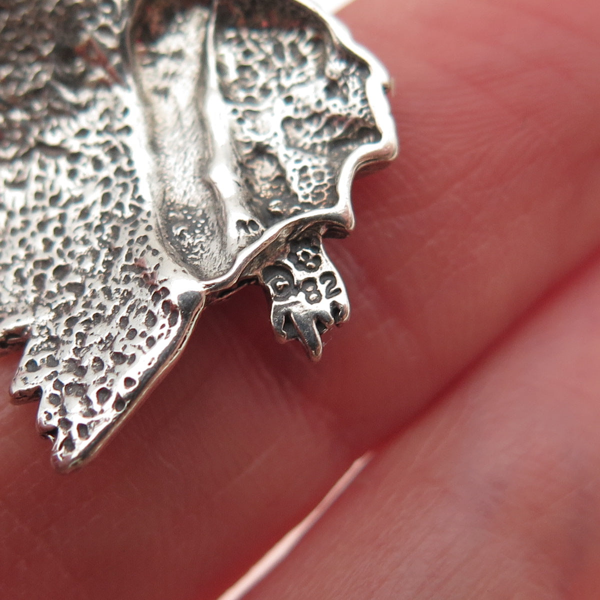 925 Sterling Silver Vintage 1982 Southwestern Indian Chief Mini Charm Pendant