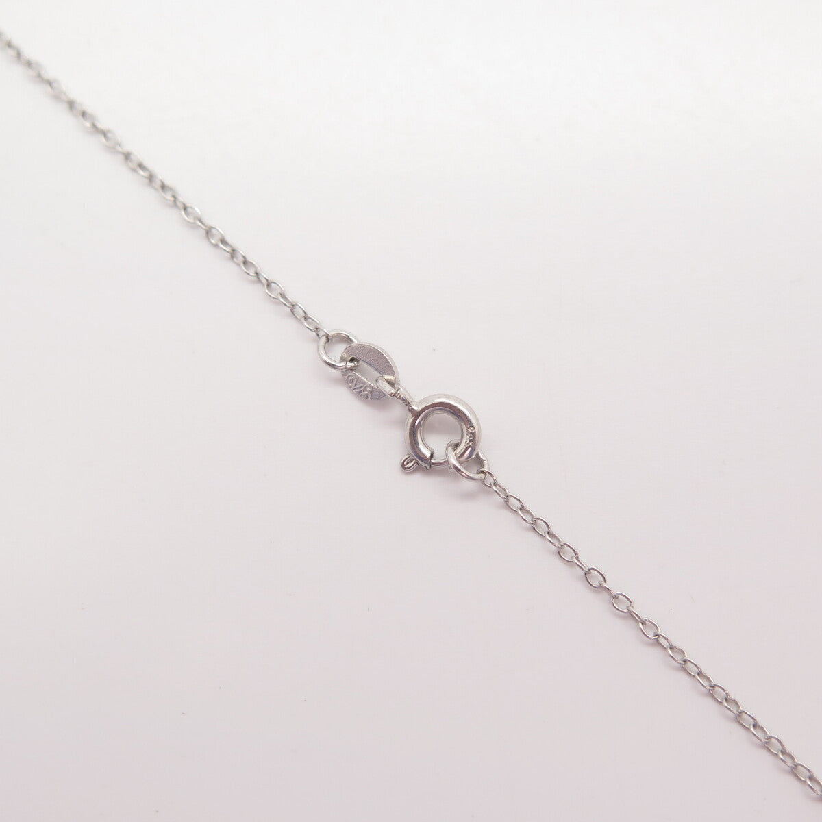 925 Sterling Silver SUN Real White Diamond Mom & Baby Heart Chain Necklace 15"