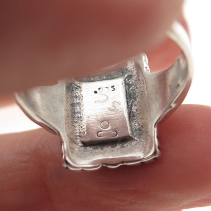SILVER CLOUD Old Pawn 925 Sterling Vintage Southwestern MOP Ring Size 7.25