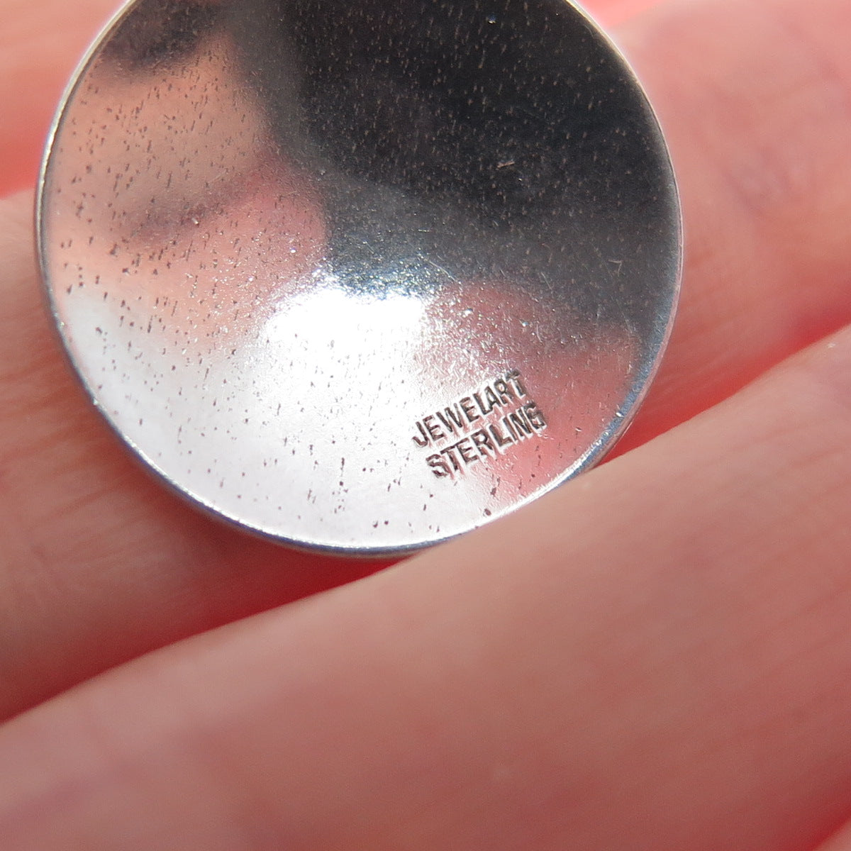 JEWELART Sterling Silver Vintage Merry Christmas Spring Ring Lock Charm Pendant