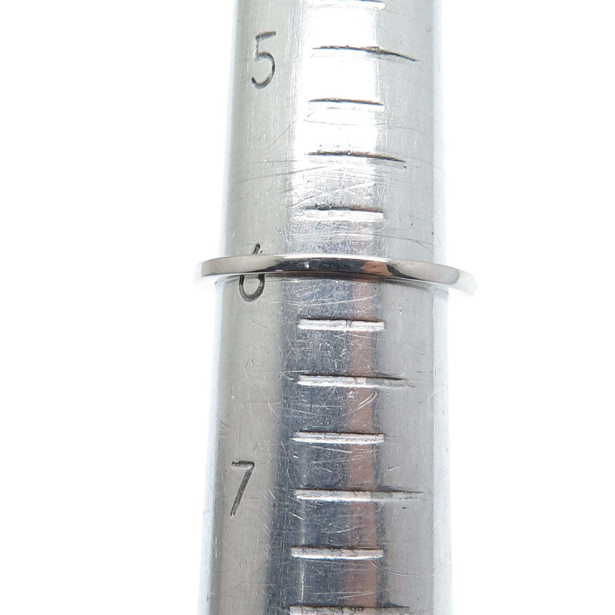 925 Sterling Silver Round-Cut C Z Stackable Half Eternity Band Ring Size 6