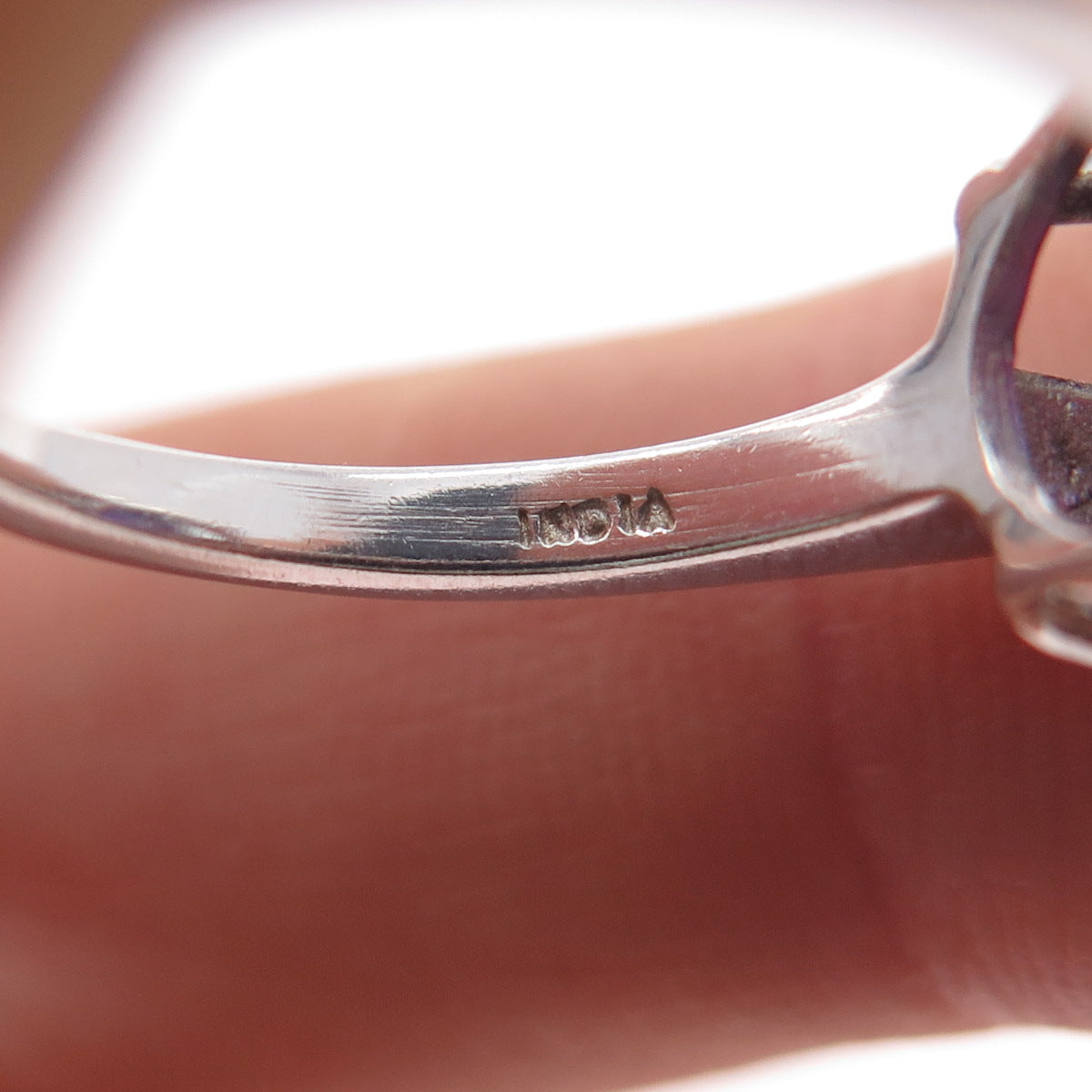 925 Sterling Silver Vintage Real Round-Cut Amethyst Ring Size 7