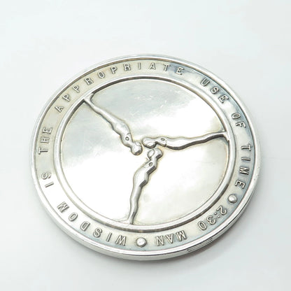 999 Fine Silver Vintage 1967 Ernest Tino Trova "2:30 Man I Have A Plan" Medal