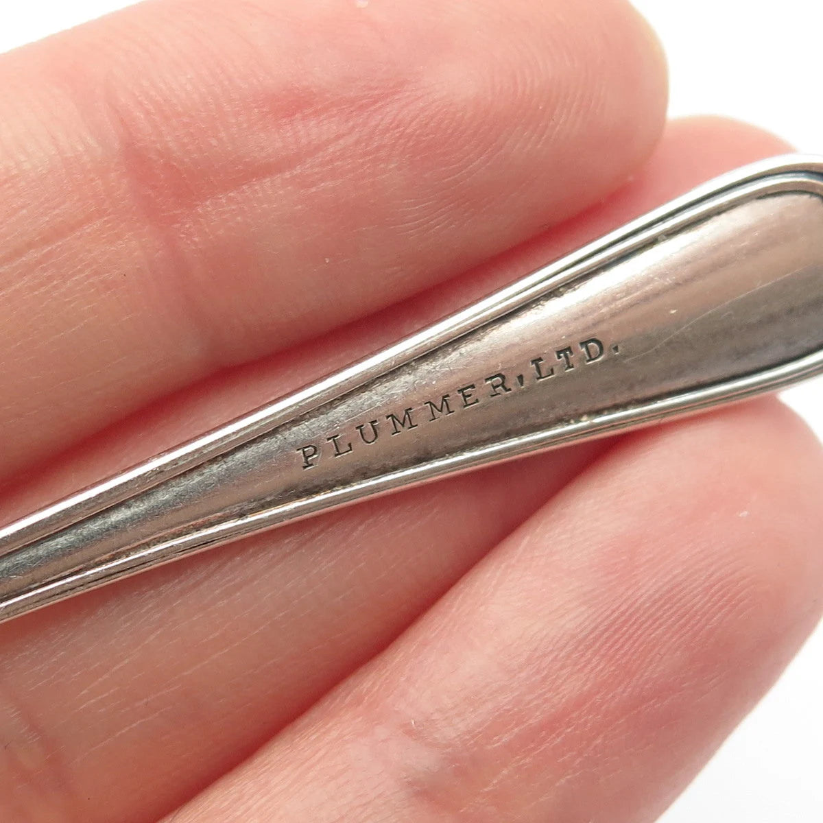 925 Sterling Silver Antique Plummer Salt & Spices Spoon