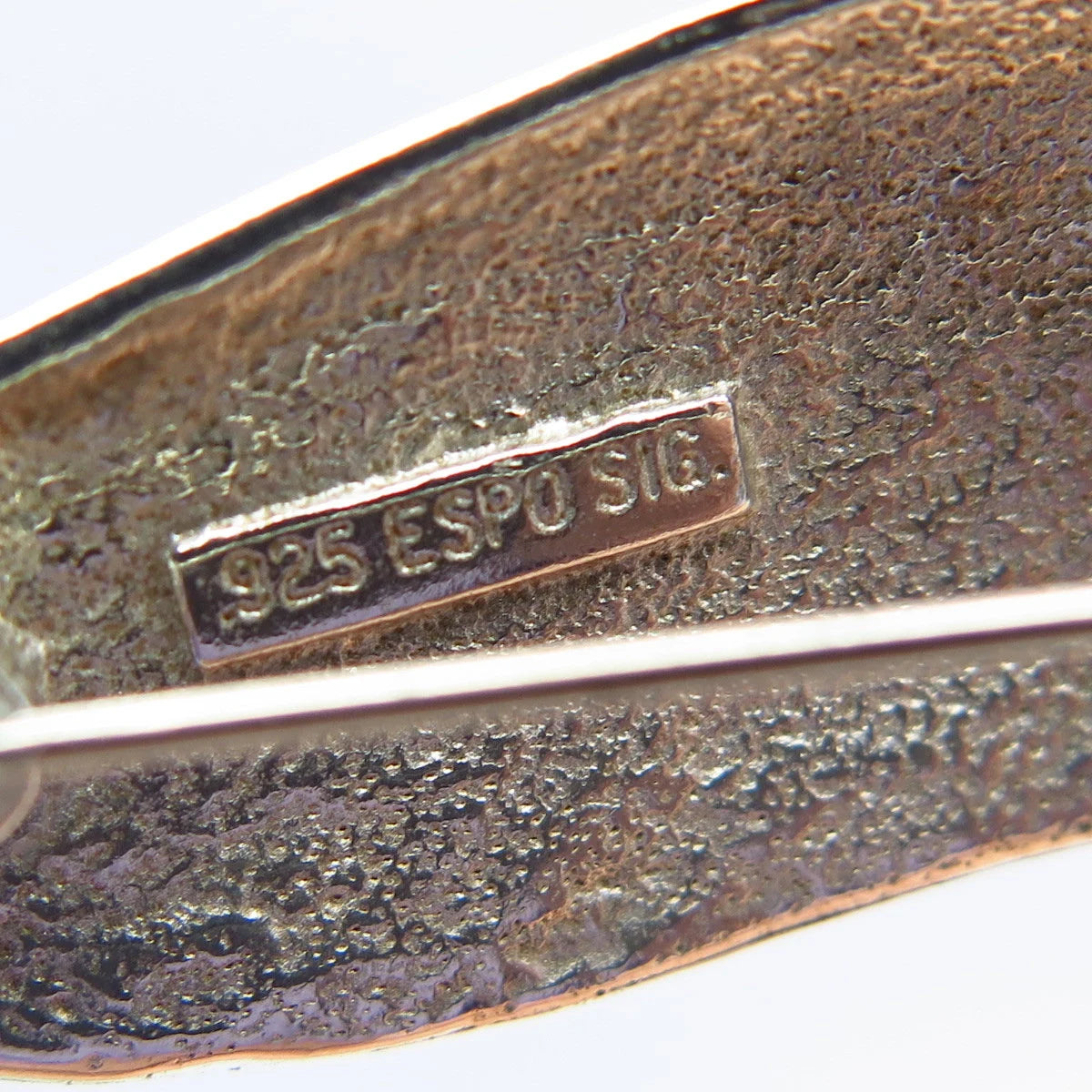 925 Sterling Silver Vintage J. Esposito Modernist Pin Brooch