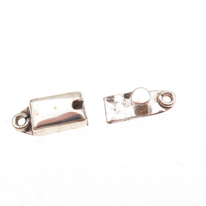 925 Sterling Silver Vintage Mexico Bracelet / Necklace Box Lock Clasp