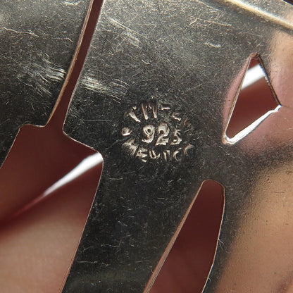 925 Sterling Silver Vintage Mexico Woman & Mans Silhouette Pin Brooch