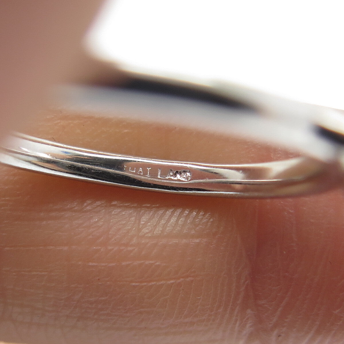 SMK 925 Sterling Silver Sparkle Ring Size 8.25