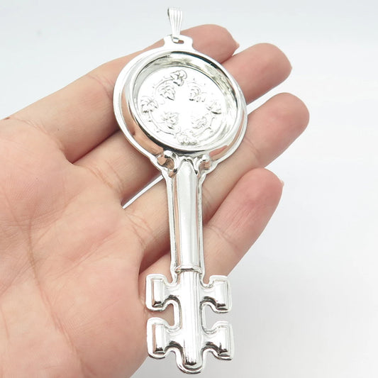 925 Sterling Silver Vintage Reed & Barton Circa 1880 Wine Tasters Key Pendant
