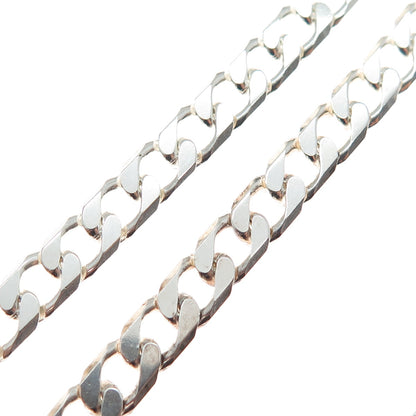 925 Sterling Silver Vintage Curb Chain Necklace 20"
