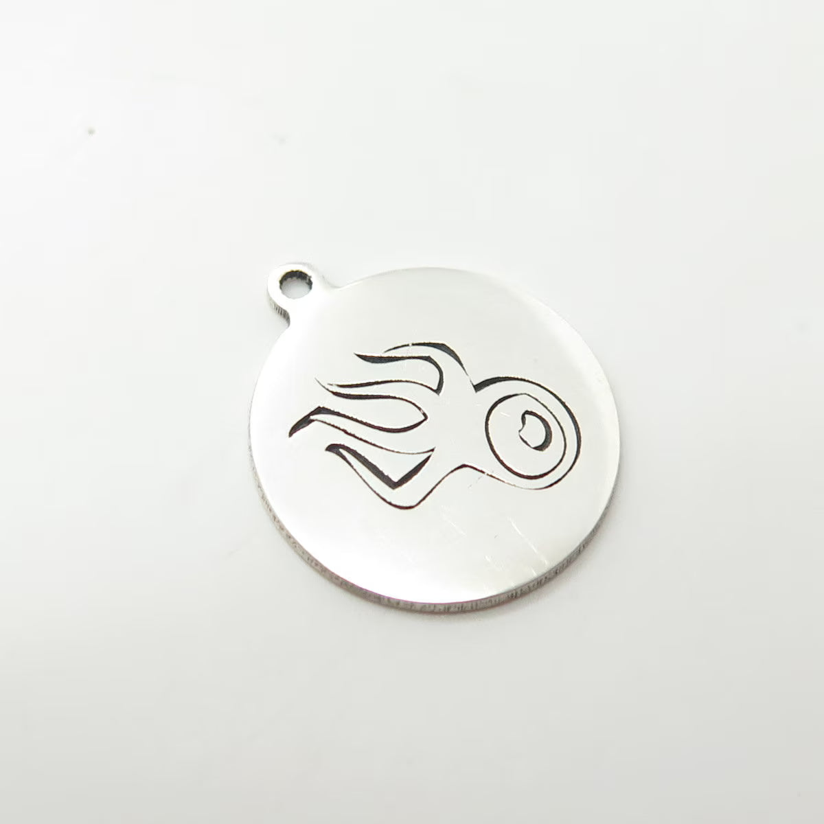 925 Sterling Silver USA Two In Town Octopus Charm Pendant