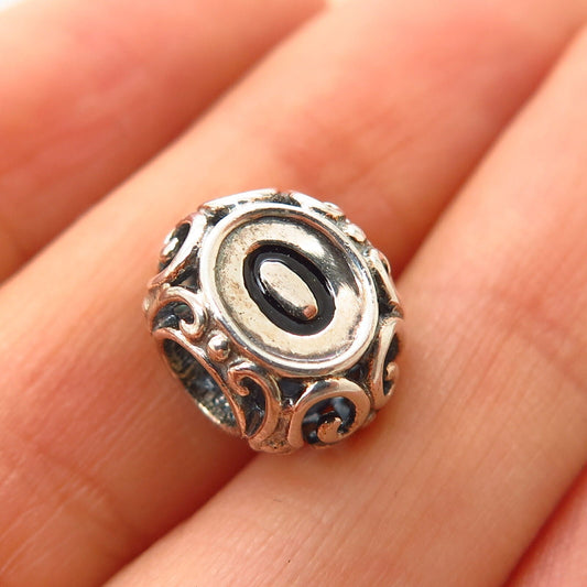 925 Sterling Silver Chamilia Letter "O" Initially Speaking Bead Charm