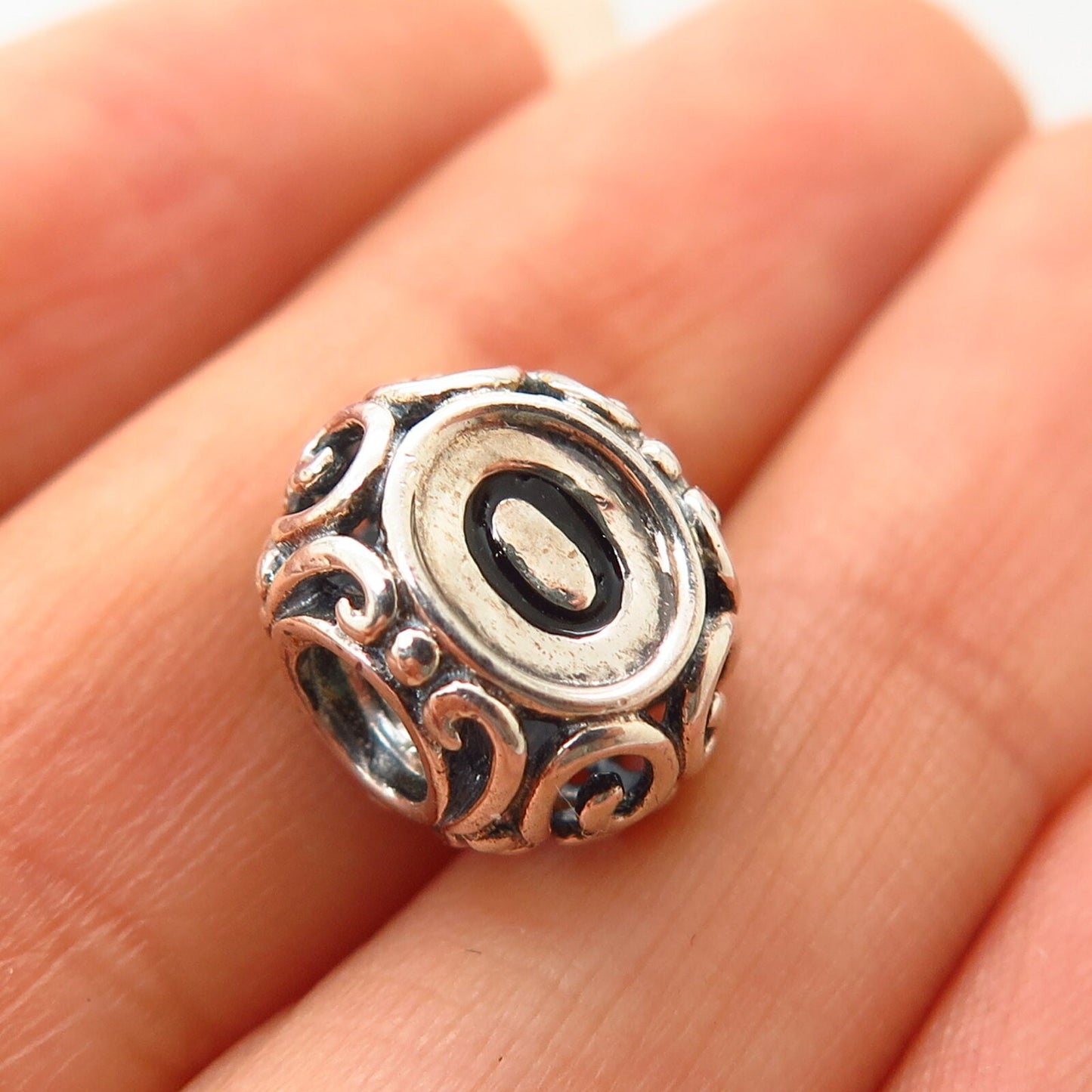 925 Sterling Silver Chamilia Letter "O" Initially Speaking Bead Charm